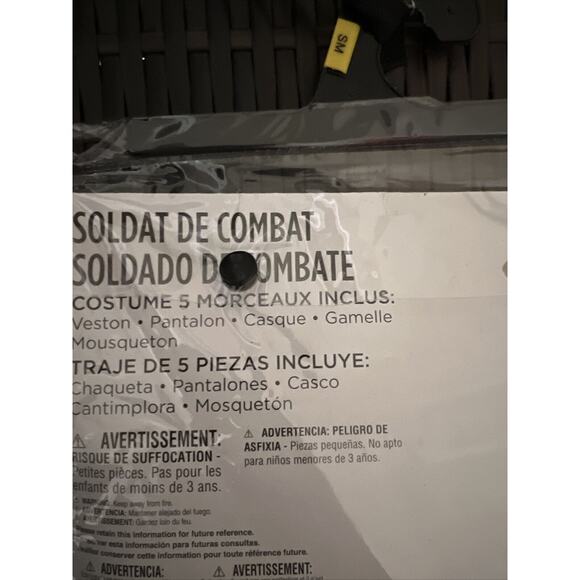 Combat Soldier Boys Halloween Costume CHILD Small 4-6, 5pc: Jacket, Helmet, Pant - Picture 5 of 16